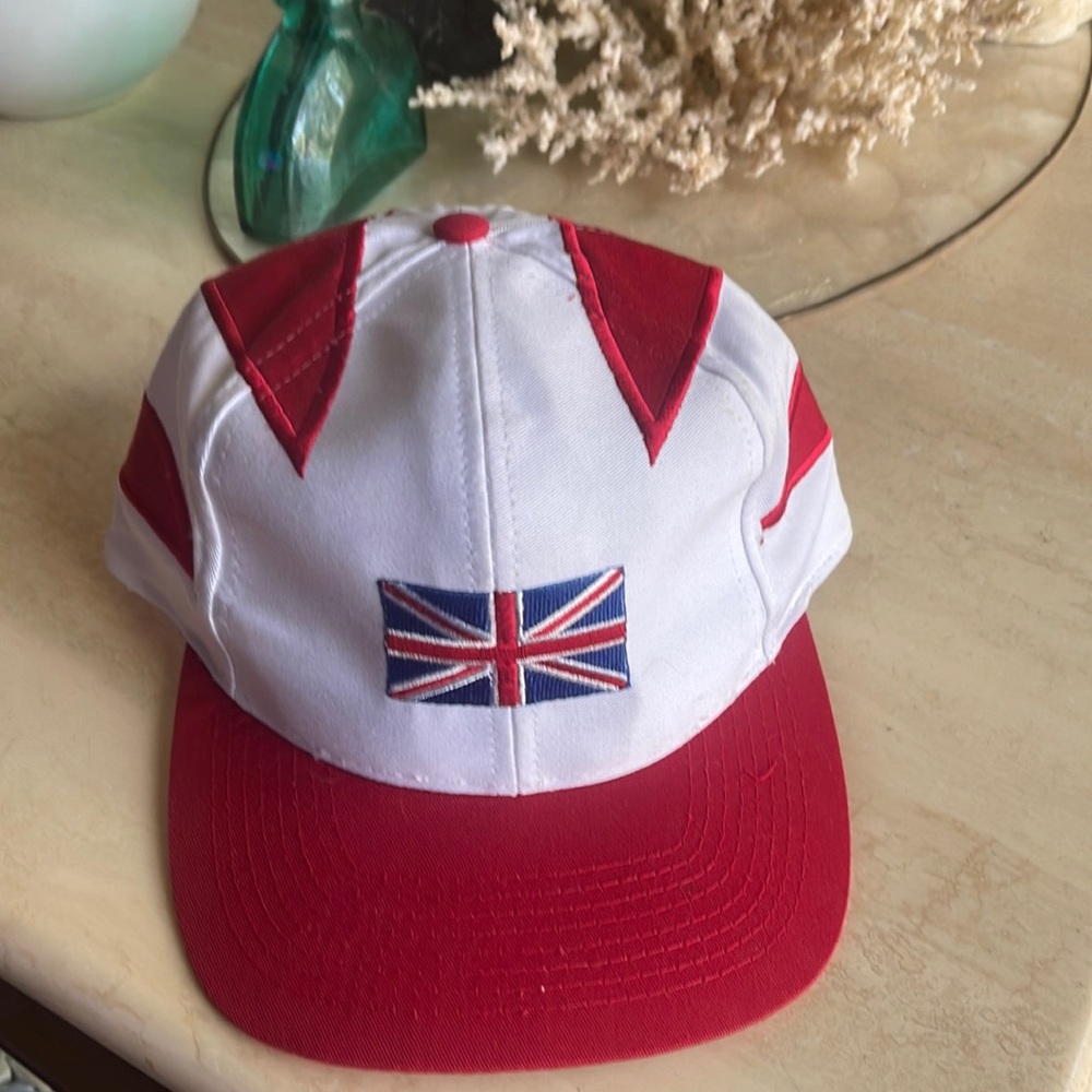British flag trucker hat